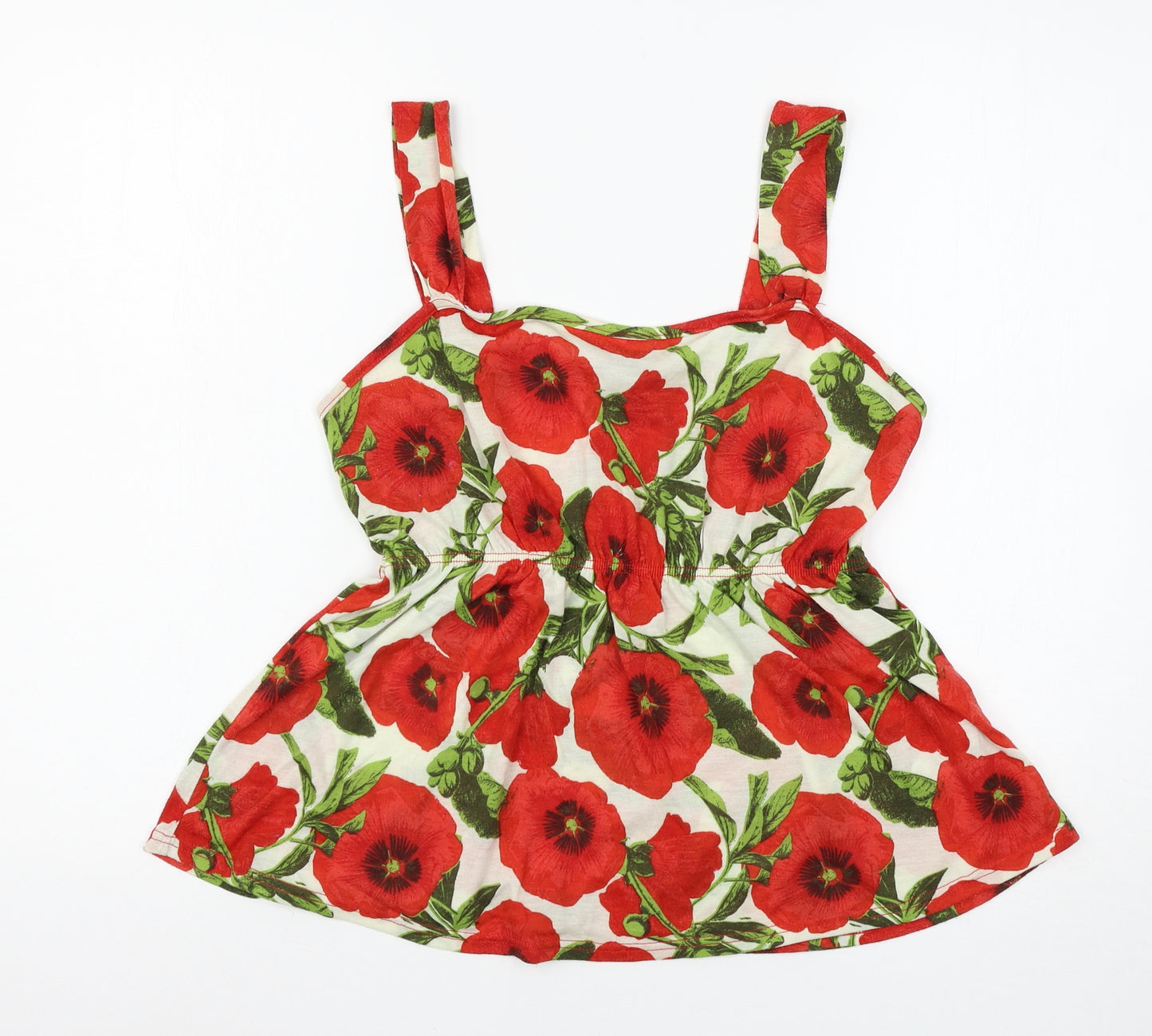 Dorothy Perkins Womens Multicoloured Floral  Basic Tank Size 14