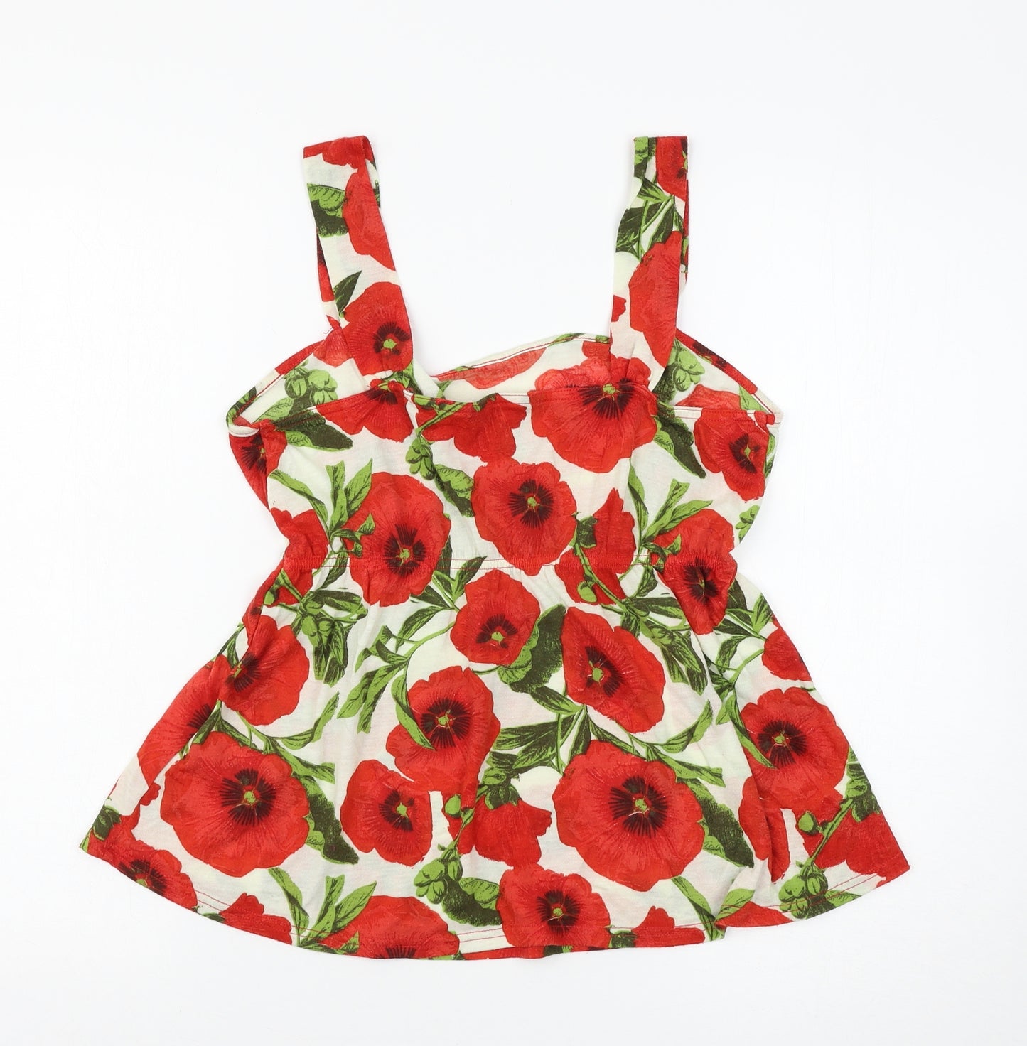 Dorothy Perkins Womens Multicoloured Floral  Basic Tank Size 14