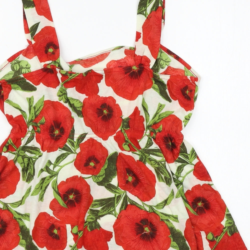 Dorothy Perkins Womens Multicoloured Floral  Basic Tank Size 14