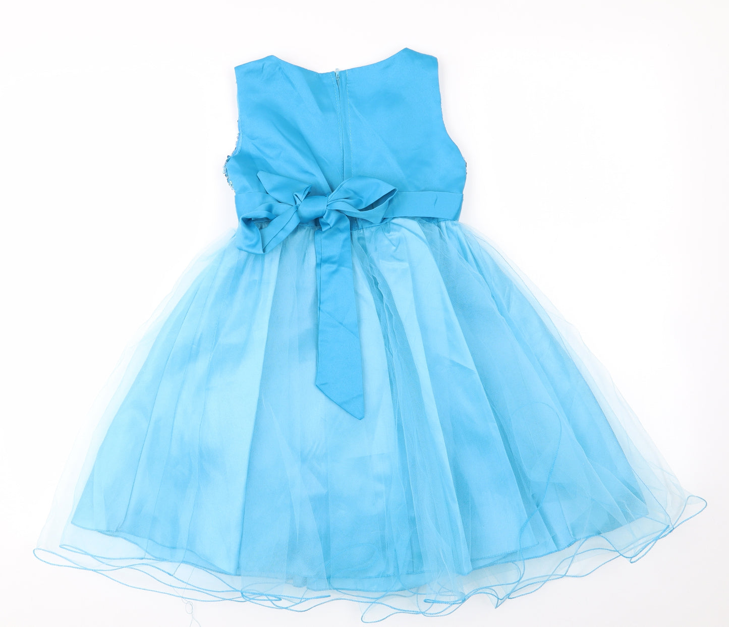 Xin An Bai Hui Girls Blue   Fit & Flare  Size 7 Years