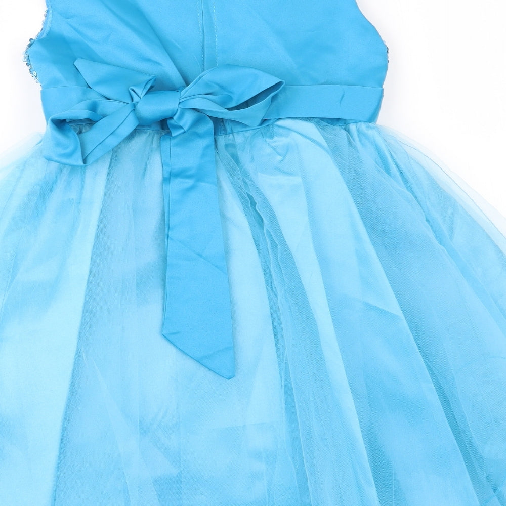Xin An Bai Hui Girls Blue   Fit & Flare  Size 7 Years