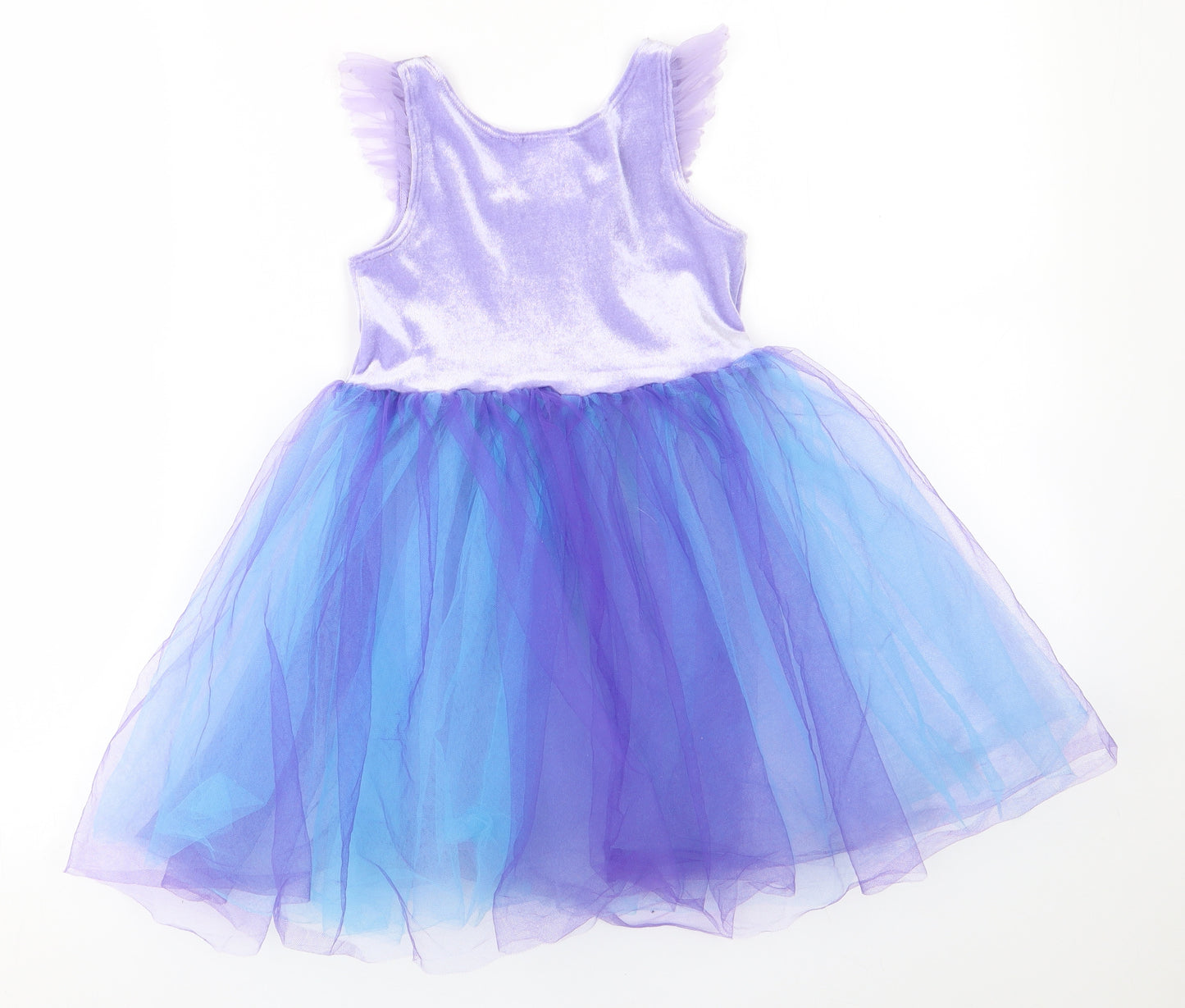 H&M Girls Purple   Fit & Flare  Size 5-6 Years