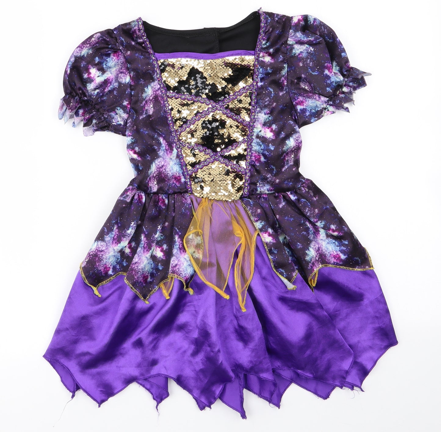 Preworn Girls Black   Fit & Flare  Size 5-6 Years  - Fancy Dress