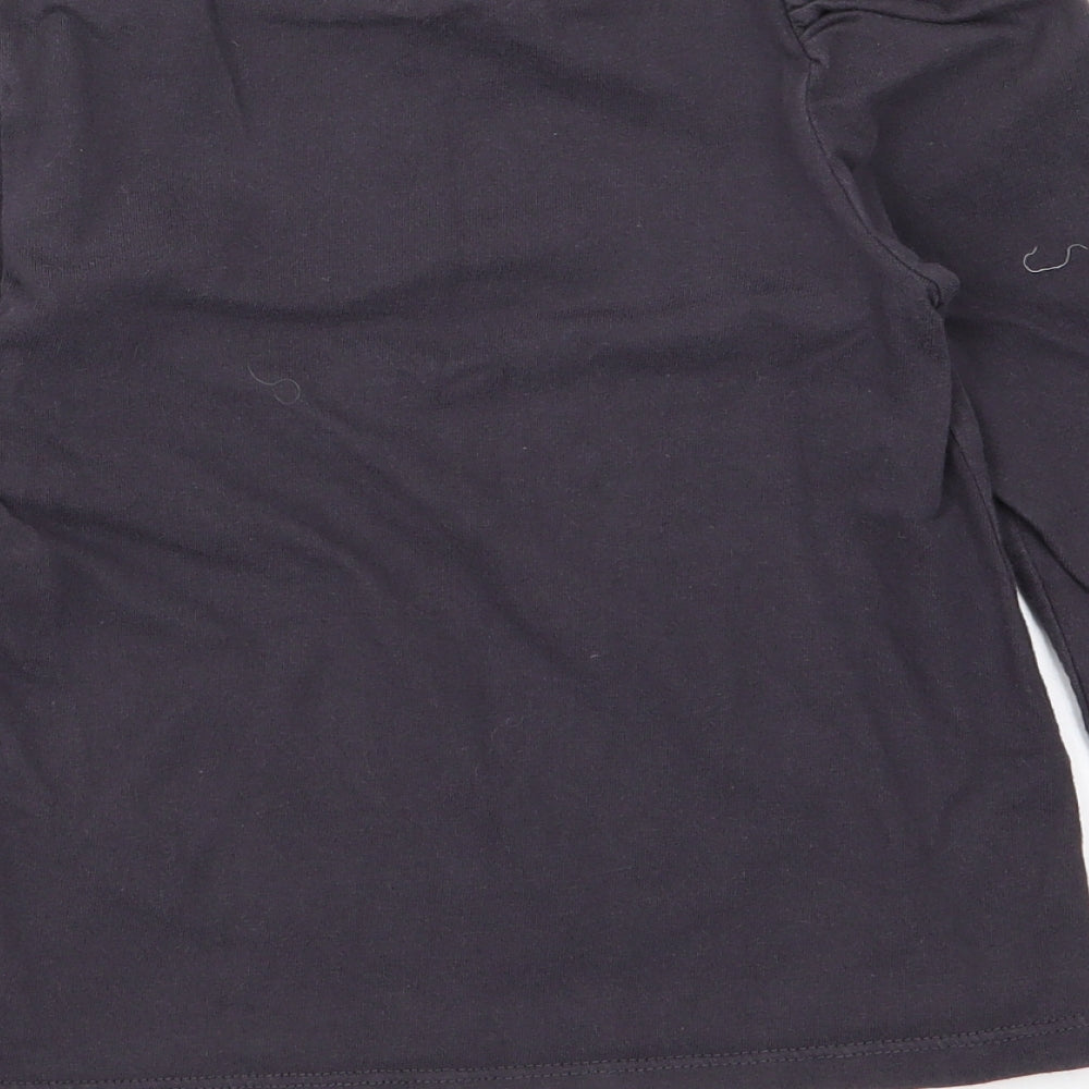 NEXT Girls Grey   Basic T-Shirt Size 6 Years  - Unicorn