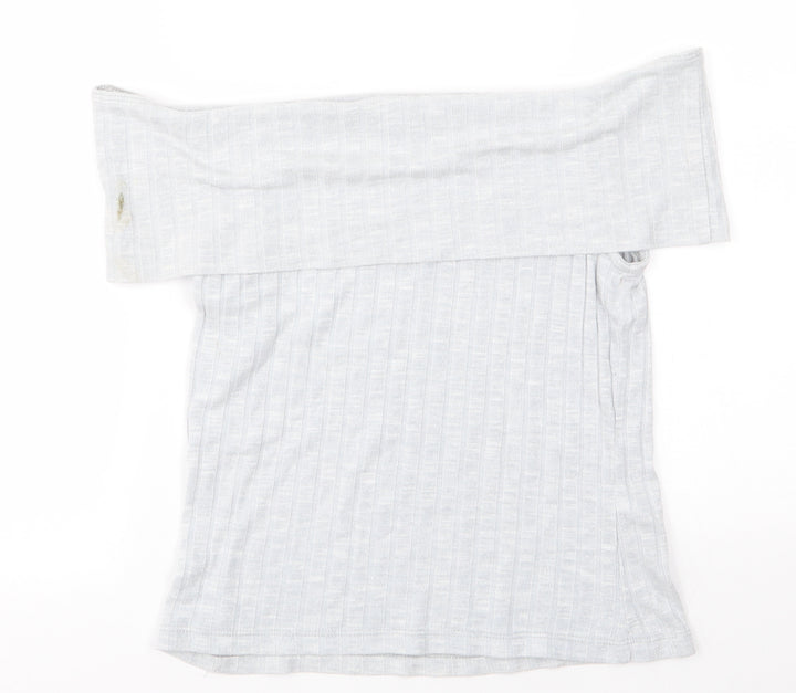 New Look Womens Grey Basic T-Shirt Size 14