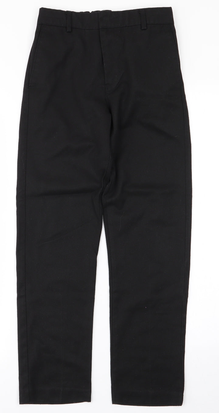 Preworn Boys Black   Dress Pants Trousers Size 11-12 Years
