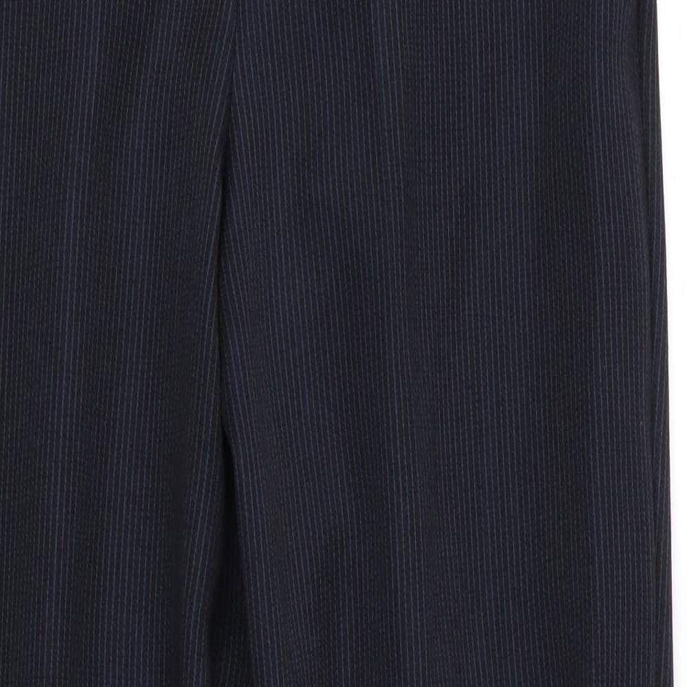 Emma Collection Womens Blue Striped  Trousers  Size 12 L28 in