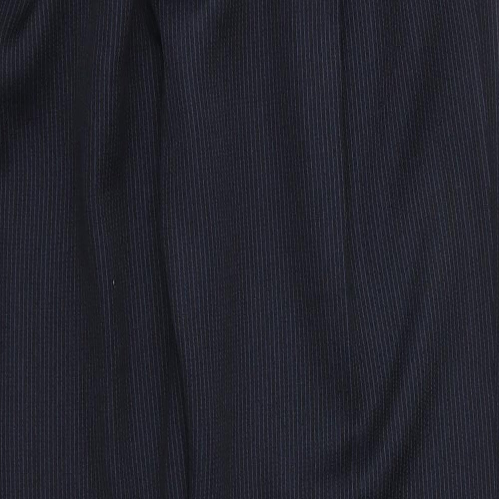 Emma Collection Womens Blue Striped  Trousers  Size 12 L28 in
