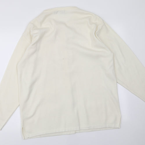 ZSZ Womens Ivory   Cardigan Jumper Size L
