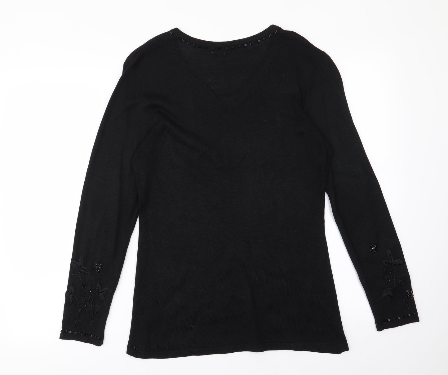 Canda Womens Black   Pullover Jumper Size S