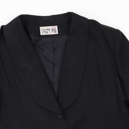 French Kiss Womens Black   Jacket Blazer Size 16