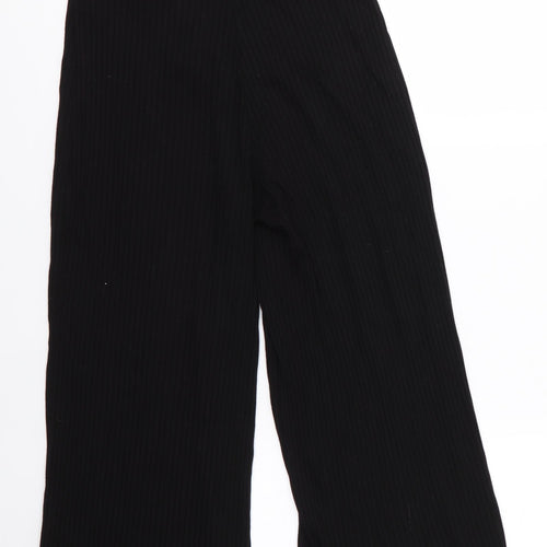 Stradivarius Womens Black   Cropped Trousers Size S L22 in