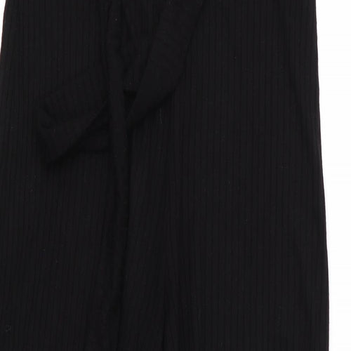 Stradivarius Womens Black   Cropped Trousers Size S L22 in