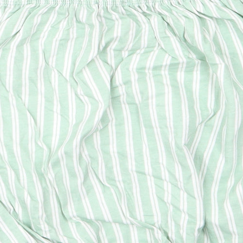 Primark Womens Green Striped  Basic T-Shirt Size 8