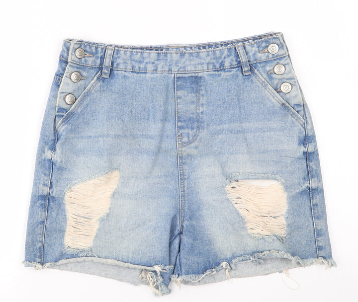 Denim Co Womens Blue Mom Shorts Size 8