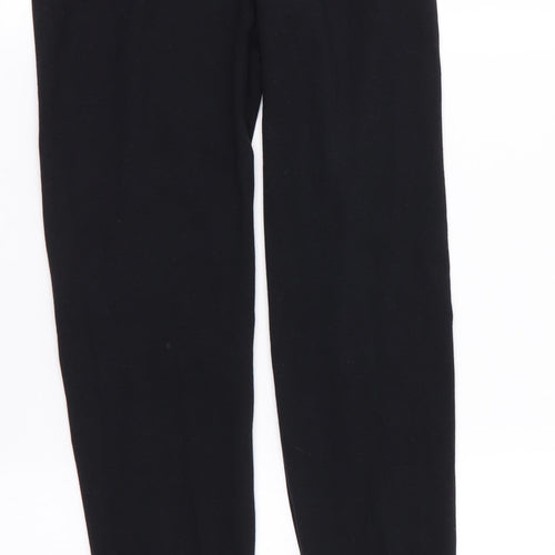 DECATHLON Womens Black   Capri Leggings Size S L28 in