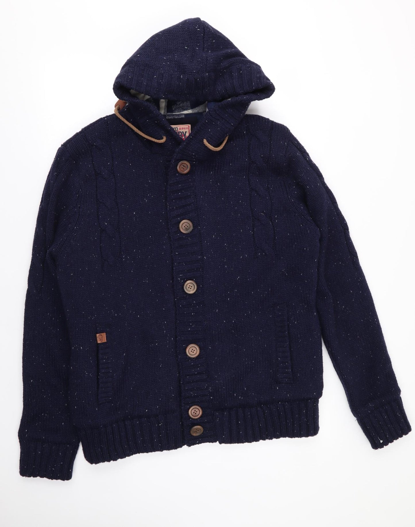 Tokyo Laundry Mens Blue   Cardigan Jumper Size L