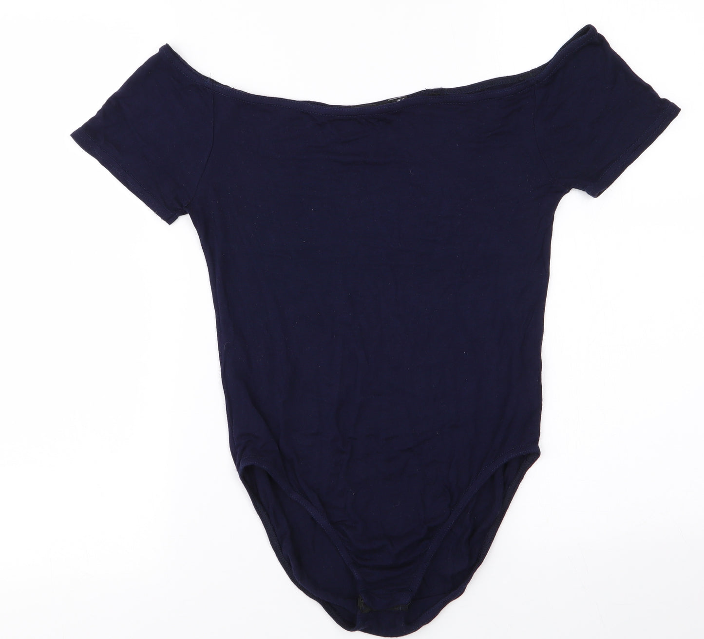 Boohoo Womens Blue   Bodysuit One-Piece Size 12