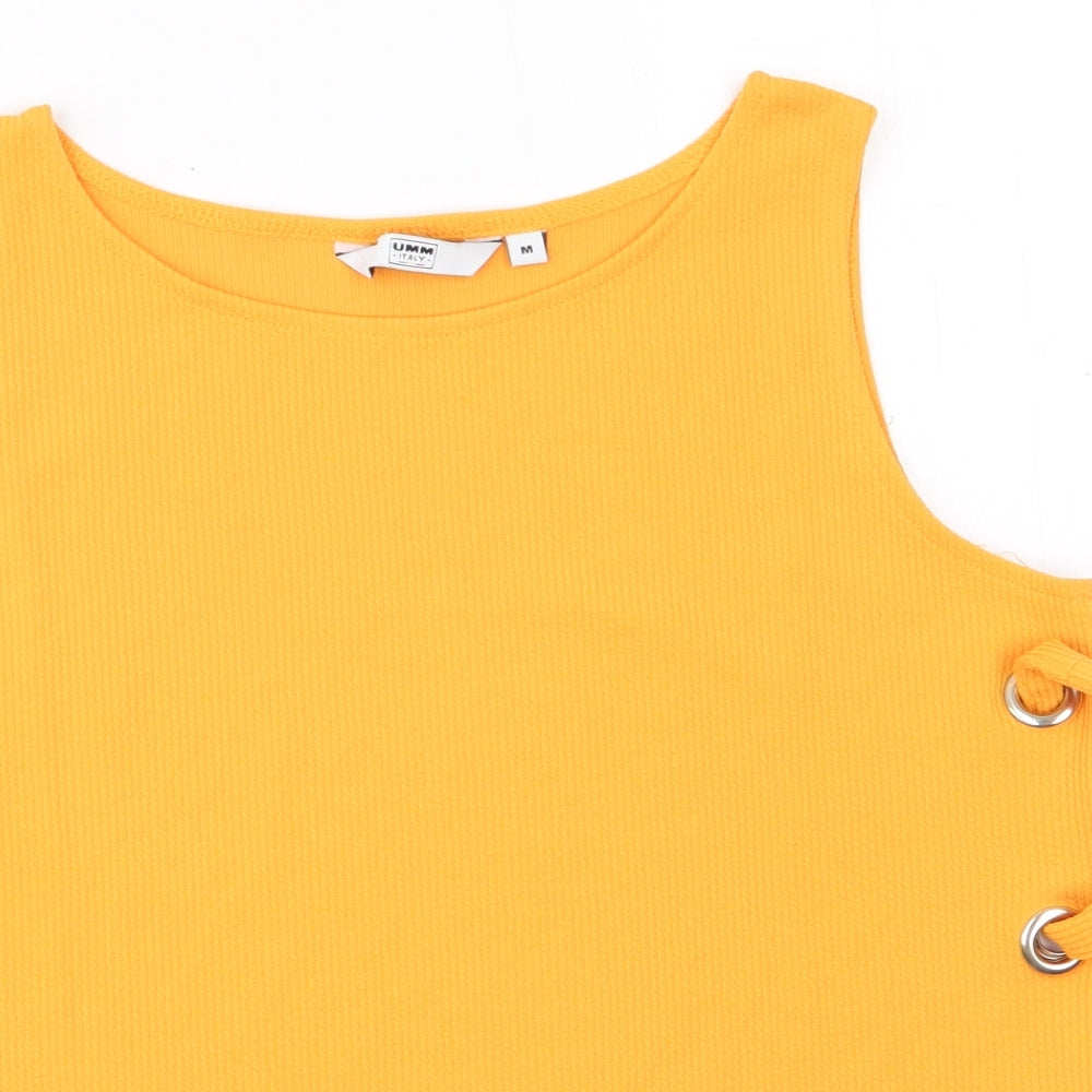 UMM Womens Yellow   Basic Tank Size M