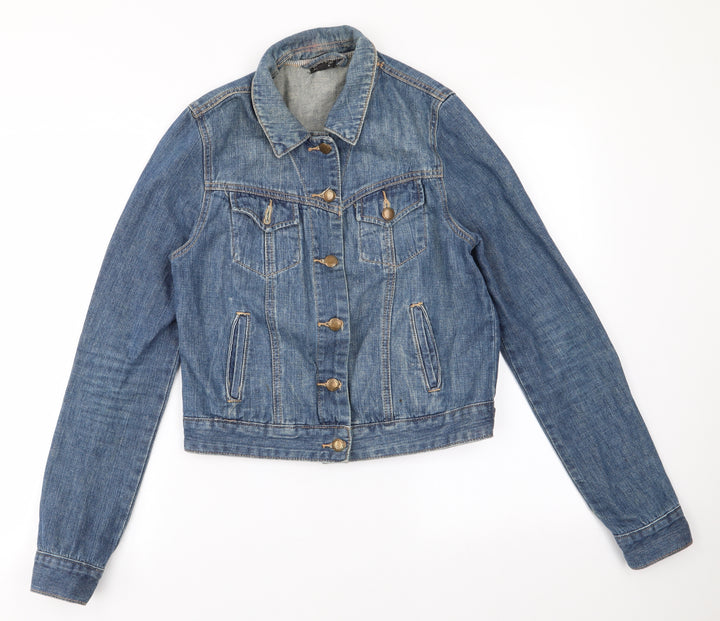 Topshop Womens Blue   Jacket  Size 10