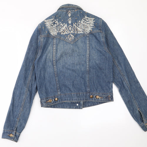 Topshop Womens Blue   Jacket  Size 10