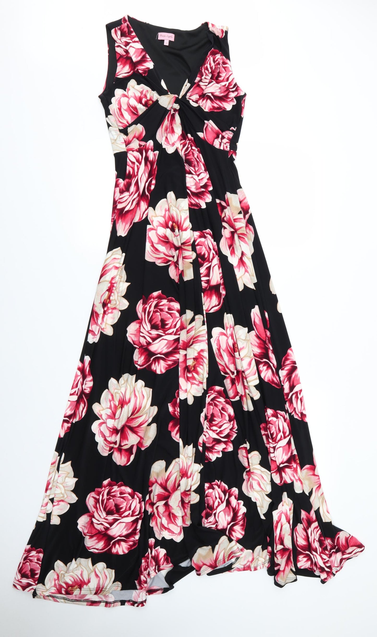 Phase Eight Womens Black Floral  Maxi  Size 10