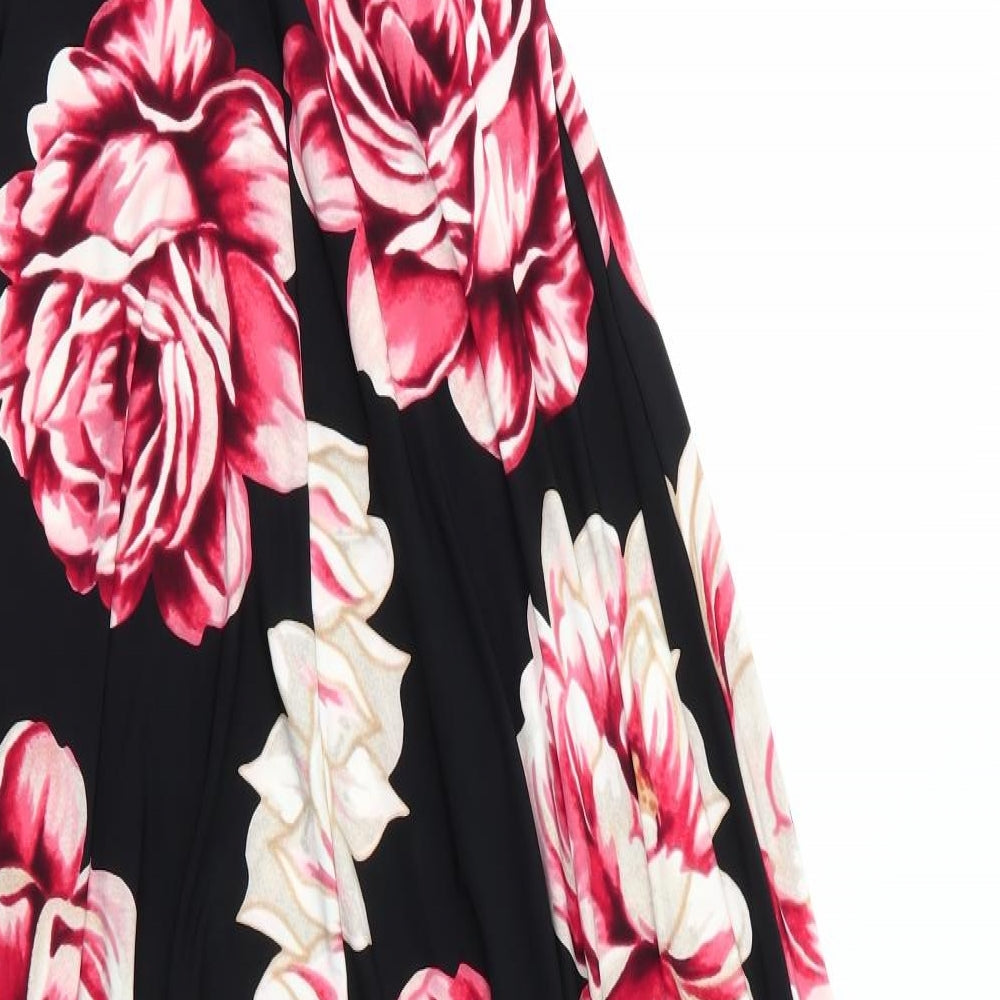 Phase Eight Womens Black Floral  Maxi  Size 10
