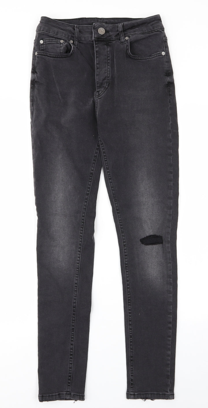 Boohoo Man Mens Grey   Skinny Jeans Size 30 in L28 in