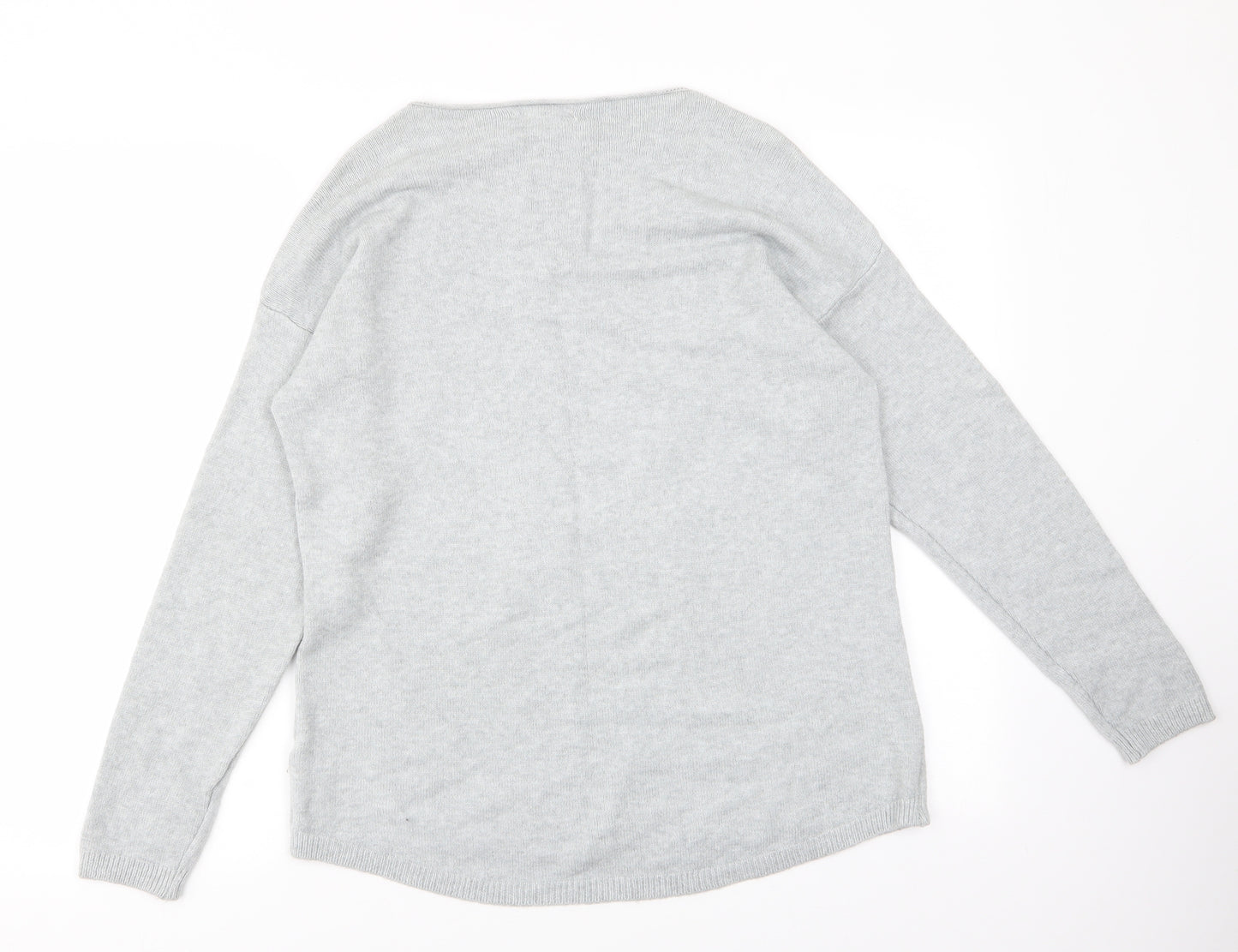 Carina Ricci Womens Grey   Pullover Jumper Size L  - Star