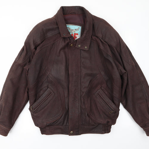 JF Collection Mens Brown   Jacket  Size L