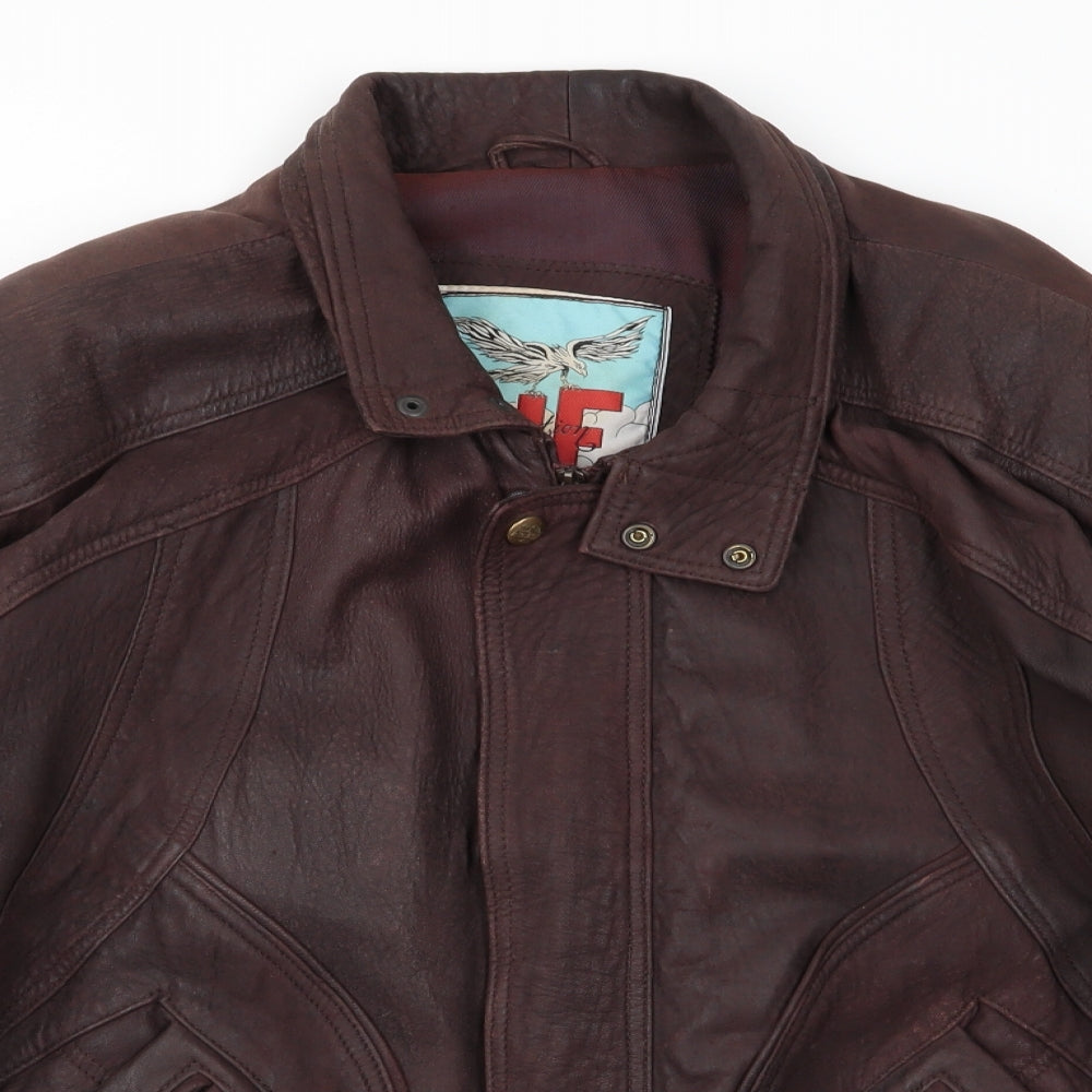 JF Collection Mens Brown   Jacket  Size L