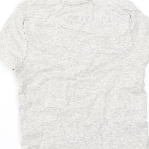 M&S Girls Grey   Basic T-Shirt Size 8-9 Years