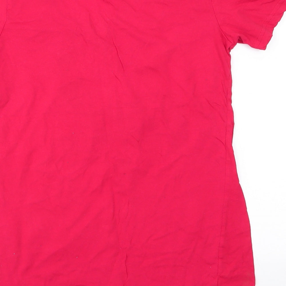 Porter craft & Design Womens Red   Basic T-Shirt Size S  - Jarunee