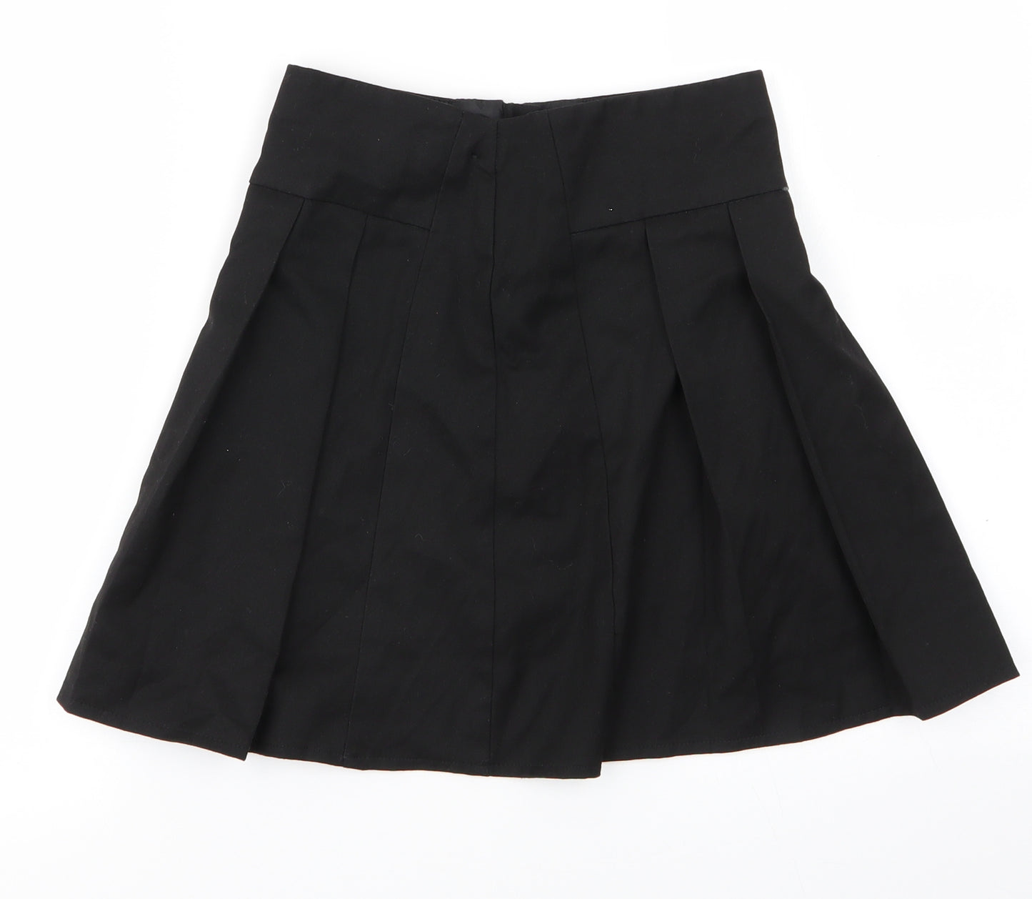 George Girls Black   Pleated Skirt Size 10-11 Years