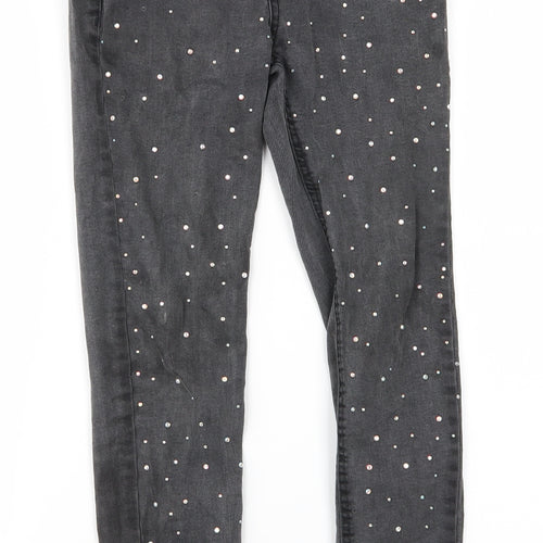Denim Co Girls Grey   Skinny Jeans Size 11-12 Years