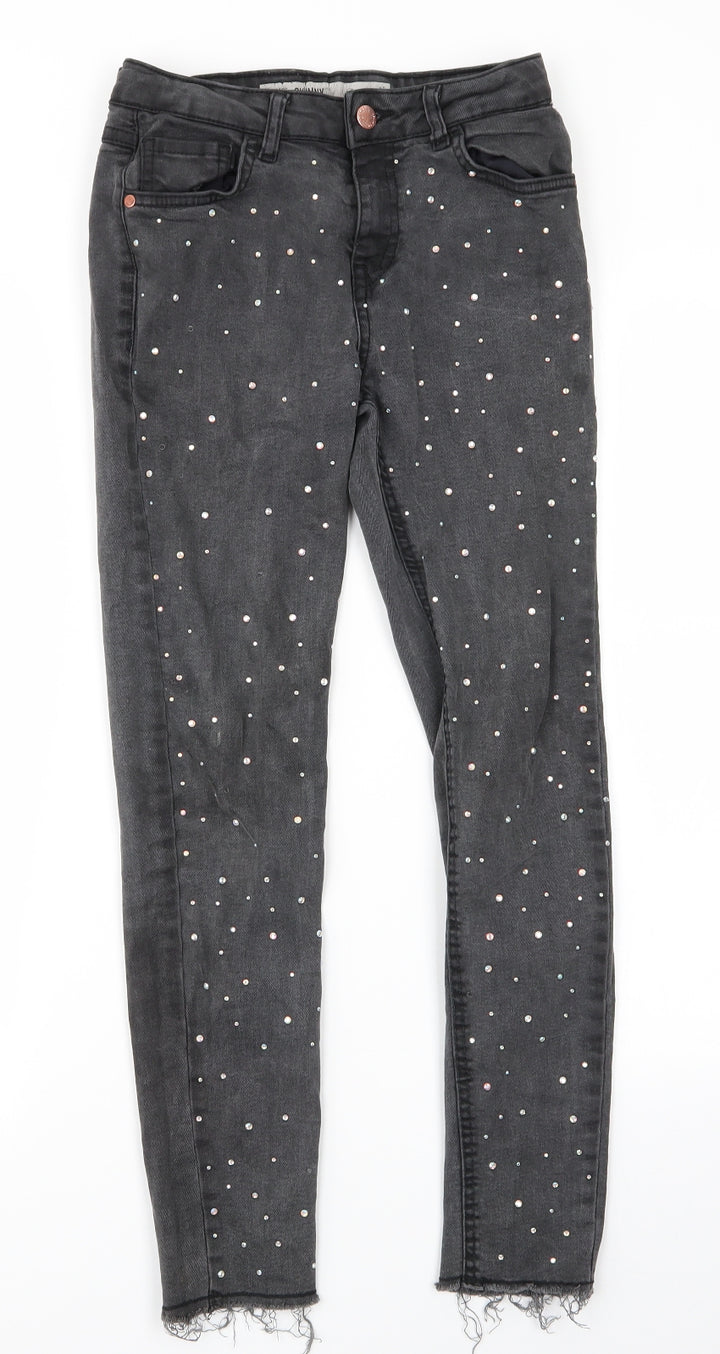 Denim Co Girls Grey Skinny Jeans Size 11-12 Years