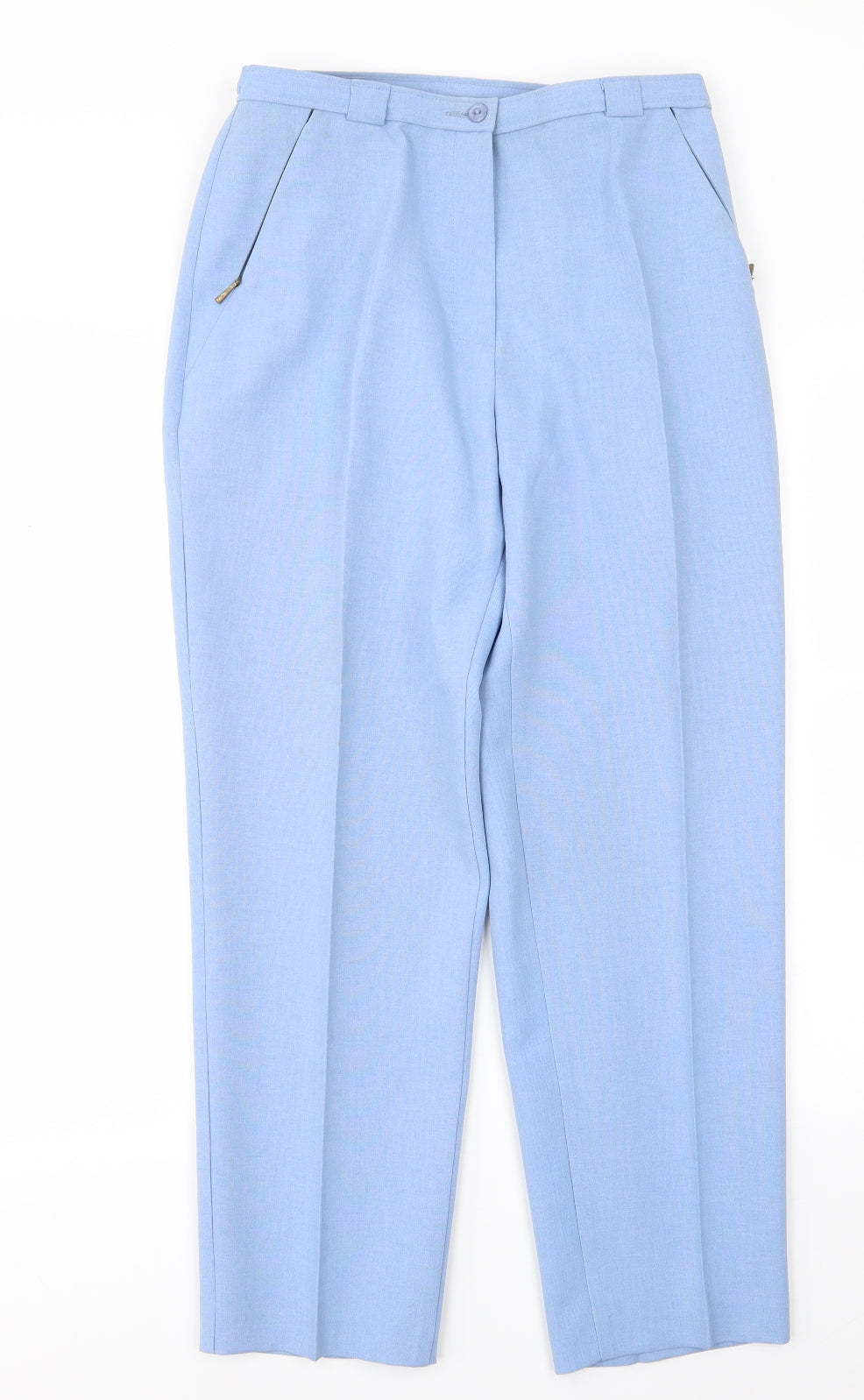 M&S Womens Blue   Trousers  Size 12 L27 in