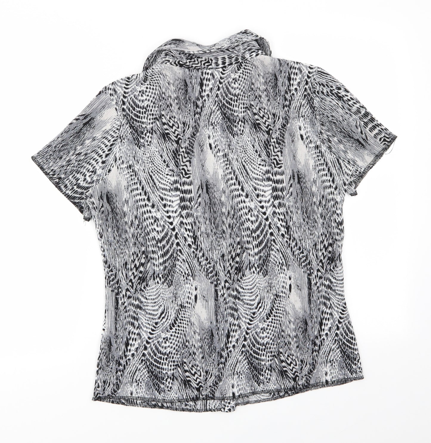 Damart Womens Black   Basic Button-Up Size 14