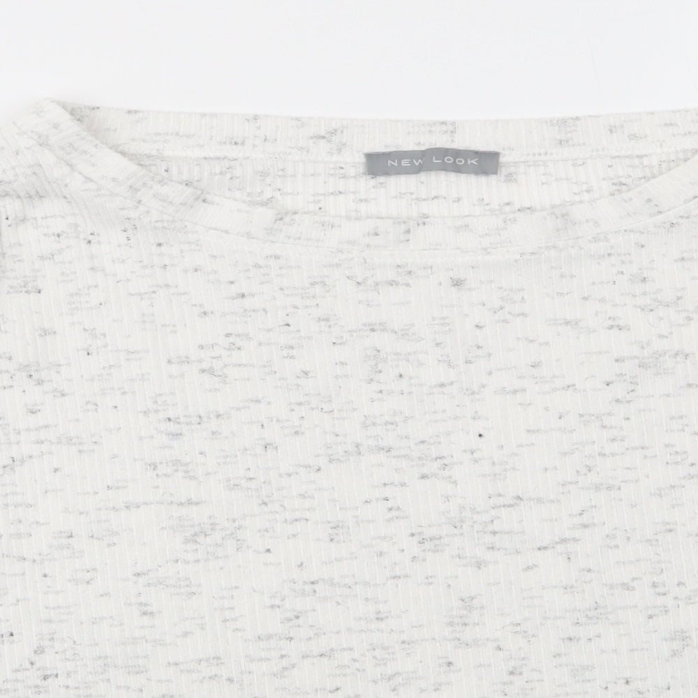 New Look Womens White   Pullover Jumper Size L