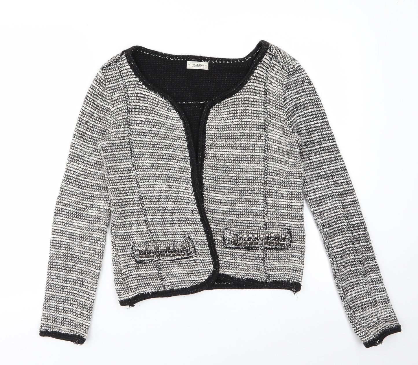 Pull & Bear Womens White   Shrug Jumper Size M