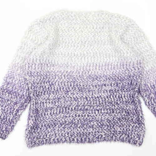 Nina Murati Womens Purple   Pullover Jumper Size XL