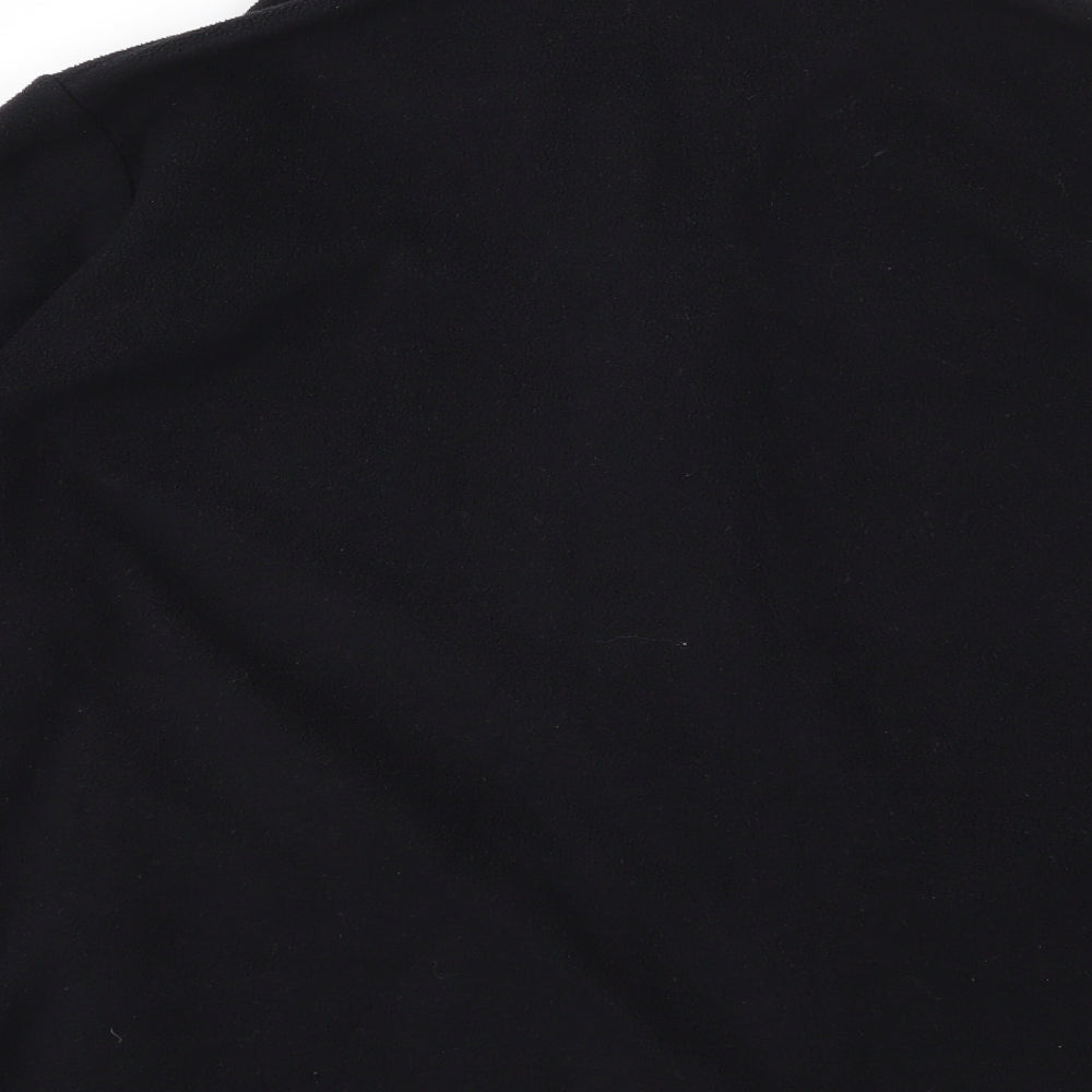 M&S Womens Black   Full Zip Jumper Size 20