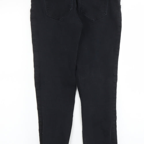 NEXT Womens Black  Denim Skinny Jeans Size 8 L23 in