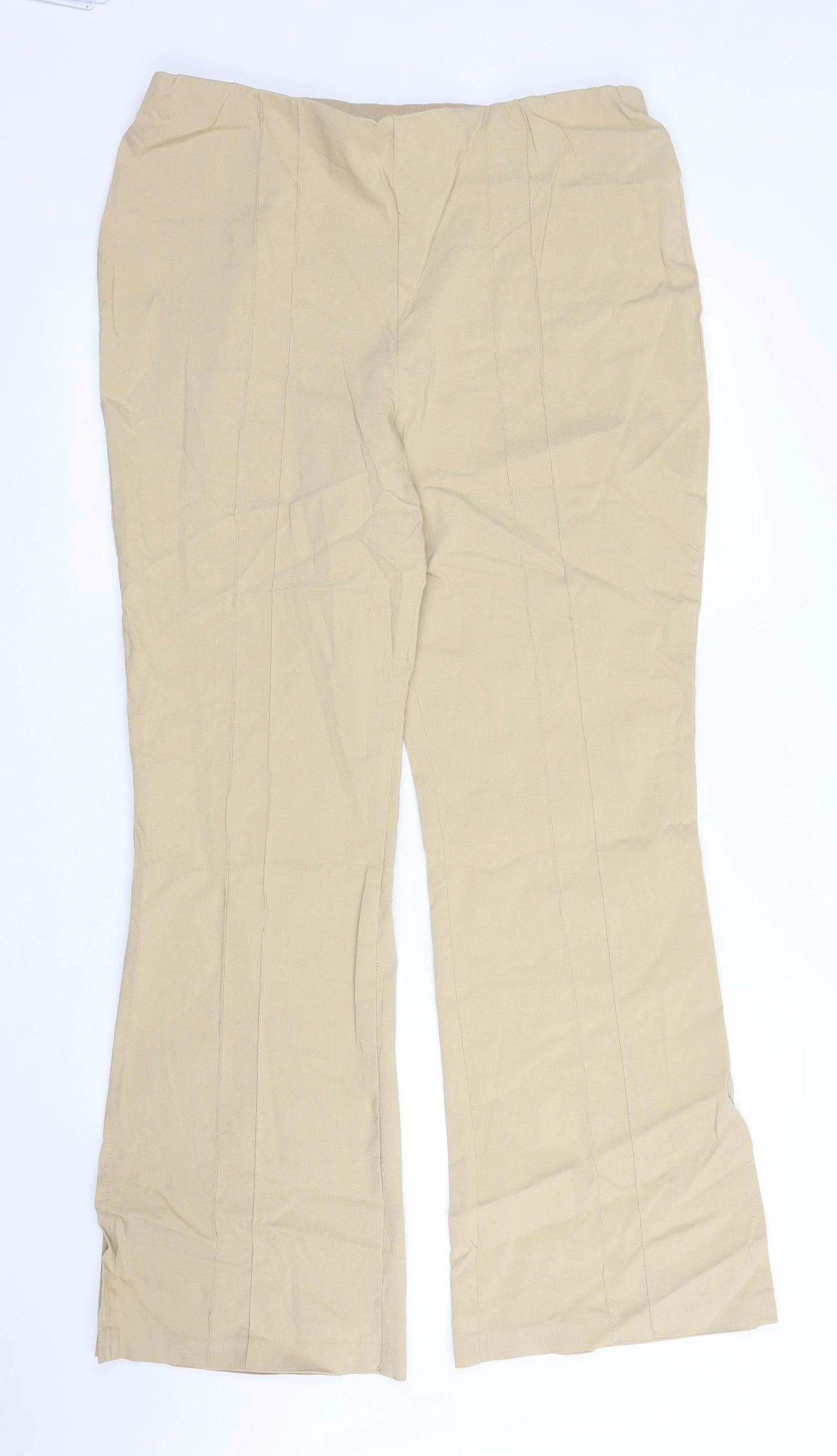 For Women Womens Beige   Trousers  Size 18 L29 in