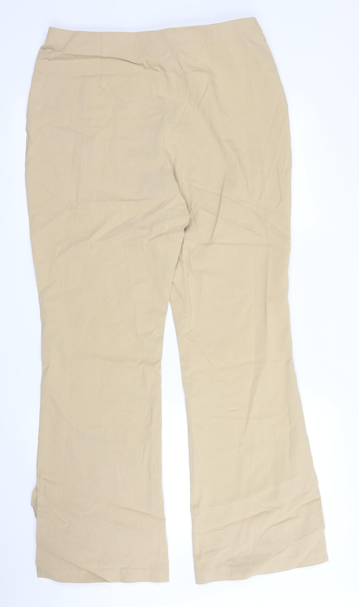 For Women Womens Beige   Trousers  Size 18 L29 in