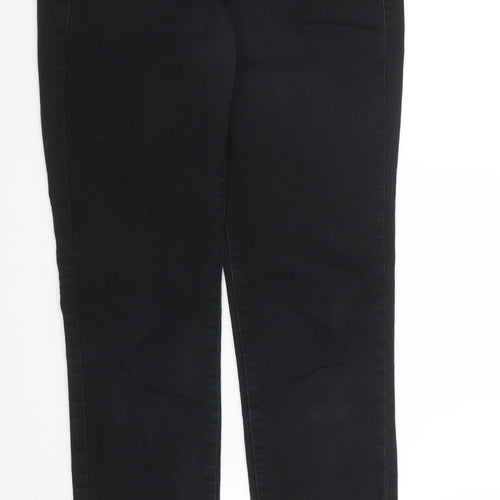 NEXT Womens Black  Denim Skinny Jeans Size 8 L28 in