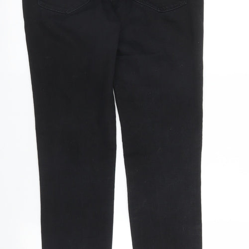 NEXT Womens Black  Denim Skinny Jeans Size 8 L28 in