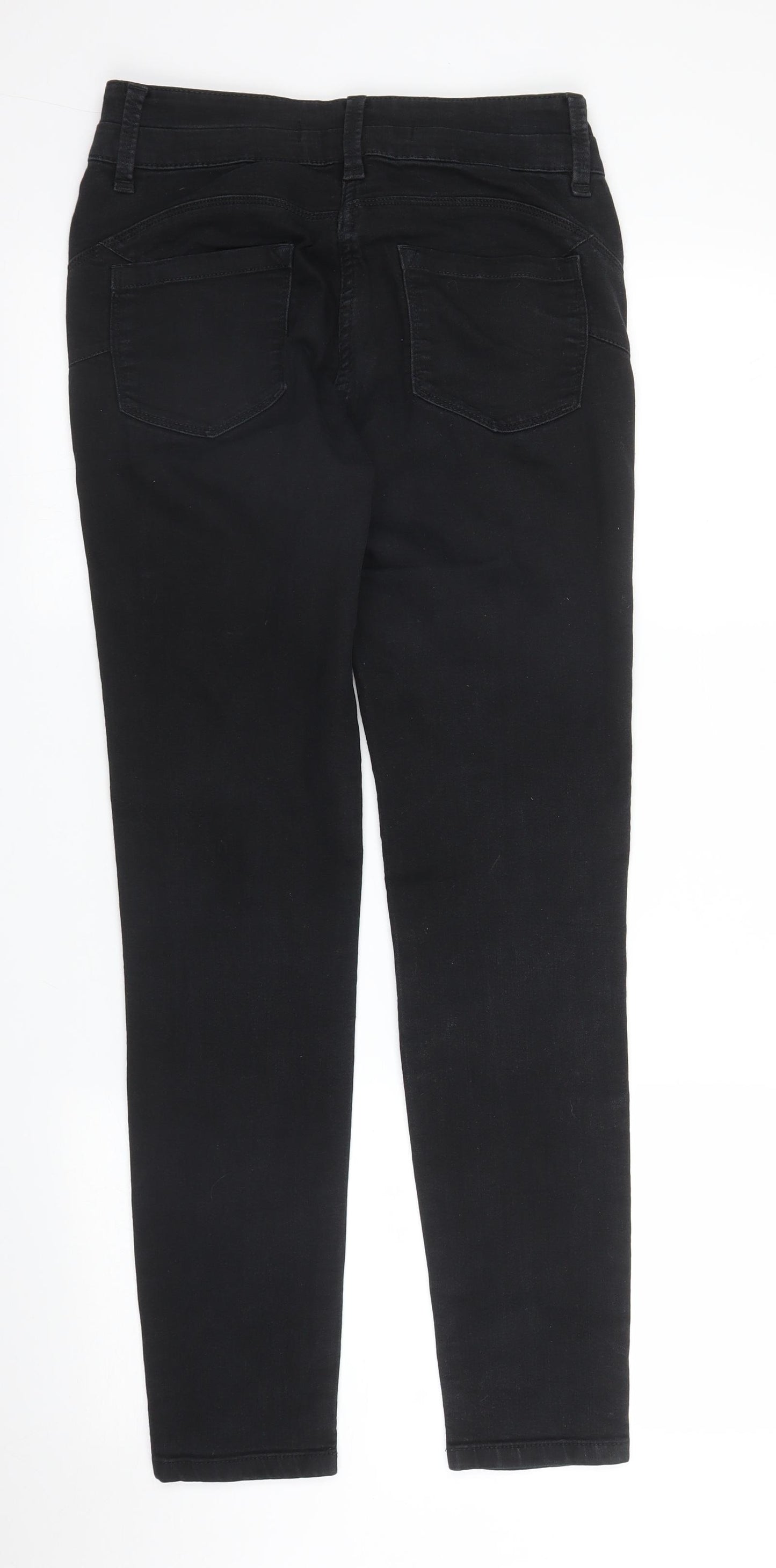 NEXT Womens Black  Denim Skinny Jeans Size 8 L28 in