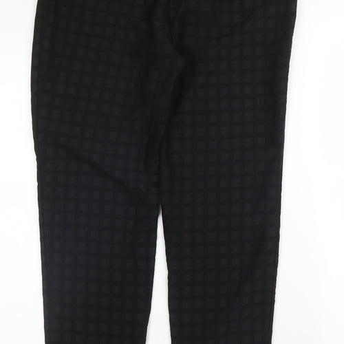 TU Womens Black   Pedal Pusher Trousers Size 10 L27 in