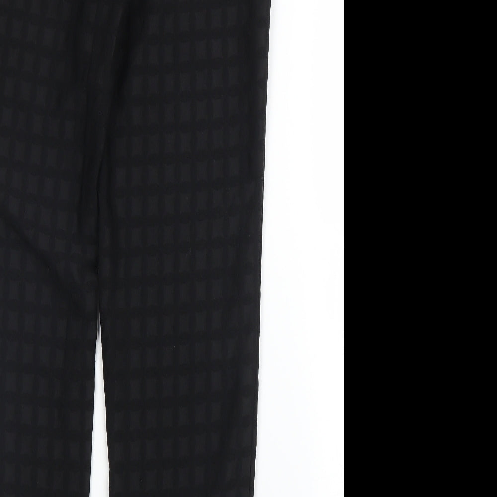 TU Womens Black   Pedal Pusher Trousers Size 10 L27 in